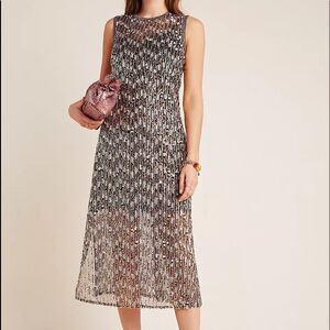 Corey Lynn Calter Sequined Swing Maxi Dress, size xs